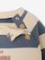 Gestreept sweatshirt van molton baby dennen+grijsblauw+groen, gestreept - vertbaudet enfant 