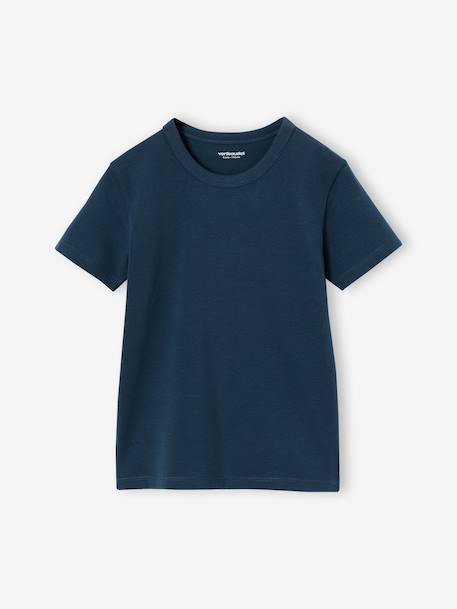 Set van 3 jongens T-shirts met korte mouw nachtblauw - vertbaudet enfant 