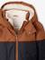 Technische parka met capuchon jongen hazelnoot+ketelbruin - vertbaudet enfant 