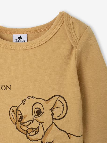 Set van 2 babyjongensrompers LION KING currygeel - vertbaudet enfant 