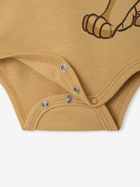Set van 2 babyjongensrompers LION KING currygeel - vertbaudet enfant 