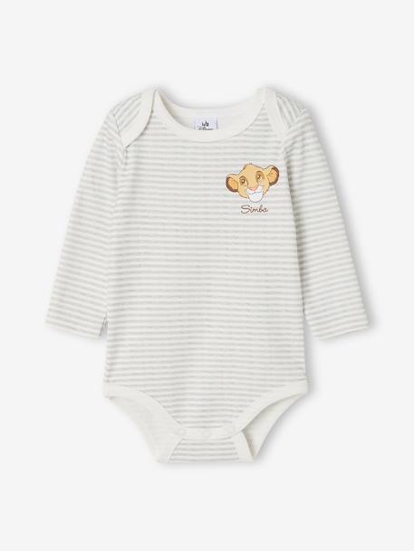 Set van 2 babyjongensrompers LION KING currygeel - vertbaudet enfant 