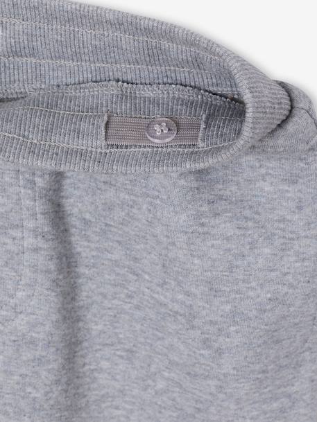 Sportset met capuchon voor jongens bordeauxrood+okergeel+saliegroen - vertbaudet enfant 