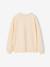 Sweater met print voor meisjes ecru+oudroze - vertbaudet enfant 