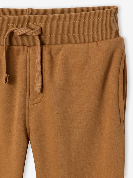 Sportset met capuchon voor jongens bordeauxrood+okergeel+saliegroen - vertbaudet enfant 