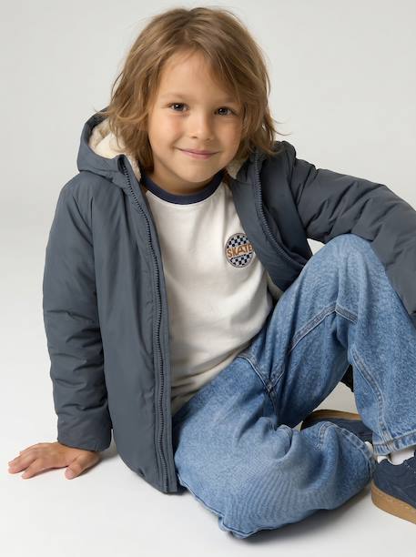 3-in-1-parka voor baby met afneembaar vest kaki+korstmos+Marinegrijs+pecannoot - vertbaudet enfant 