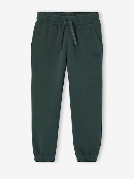 Basic joggingbroek jongen bordeauxrood+dennen+jeansblauw - vertbaudet enfant 