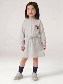 -Korte sweatjurk met capuchon meisje