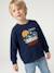 Sweatshirt met ronde hals voor jongens marineblauw+terracottategel - vertbaudet enfant 