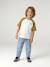 Jongens T-shirt met raglanmouwen kaki - vertbaudet enfant 