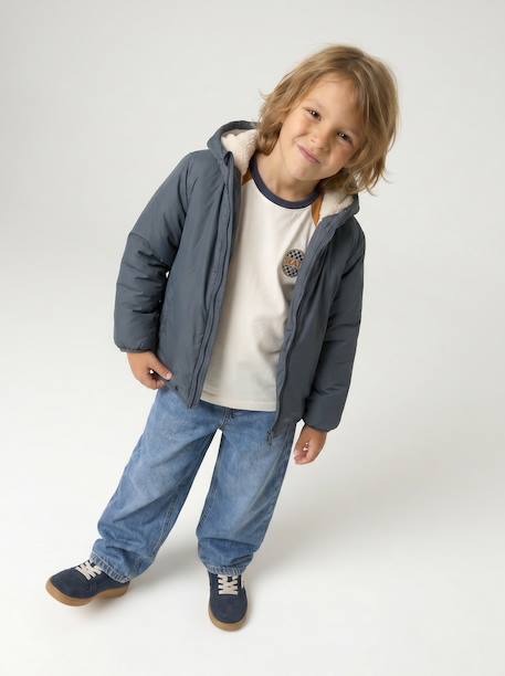 3-in-1-parka voor baby met afneembaar vest kaki+korstmos+Marinegrijs+pecannoot - vertbaudet enfant 