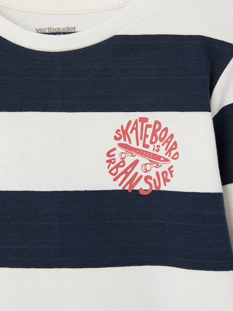 Set van 3 jongensshirts met lange mouwen karamel+lila+roest+saliegroen - vertbaudet enfant 