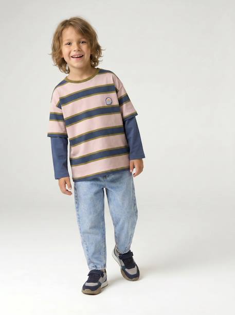 Rechte jongensjeans double stone - vertbaudet enfant 