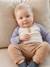Molton babybroek 6316+Beige gevlekte AOP walvis+kameel+rozen - vertbaudet enfant 