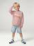 Sweater met ronde hals voor jongens lichtroze - vertbaudet enfant 