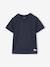 Set van 3 T-shirt met korte mouwen amandelgroen+karamel+marineblauw+pecannoot+petrolblauw+saliegroen - vertbaudet enfant 