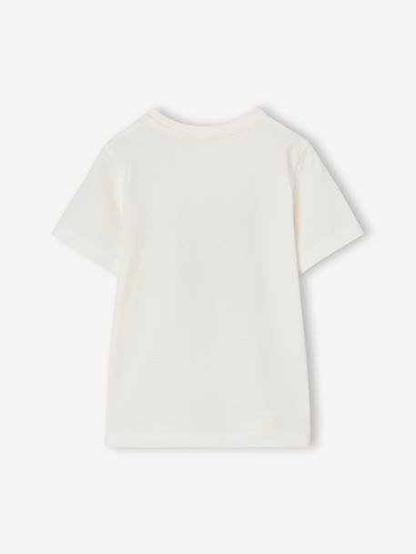 Set van 3 T-shirt met korte mouwen amandelgroen+karamel+marineblauw+pecannoot+petrolblauw+saliegroen - vertbaudet enfant 