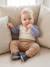Molton babybroek 6316+Beige gevlekte AOP walvis+kameel+rozen - vertbaudet enfant 
