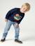 Sweatshirt met ronde hals voor jongens marineblauw+terracottategel - vertbaudet enfant 