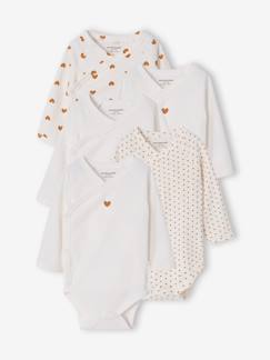 -Set van 5 newborn rompers met lange mouwen