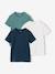 Set van 3 jongens T-shirts met korte mouw nachtblauw - vertbaudet enfant 