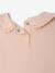 Baby T-shirt met lange mouwen en claudinekraag blauwgroen+lichtbeige+lichtroze - vertbaudet enfant 