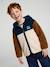 Sherpavest met capuchon jongen dennen+middenblauw - vertbaudet enfant 