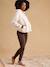 Set van 2 Seamless zwangerschapsleggings ENVIE DE FRAISE kaki+taupe+zwart - vertbaudet enfant 