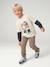 Joggingbroek jongen met print beige+dennen+marineblauw - vertbaudet enfant 