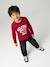Jongensshirt met lange mouwen antraciet+cappuccino+rood+saliegroen+wit - vertbaudet enfant 
