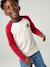 Jongensshirt met lange mouwen bordeauxrood+okergeel+saliegroen - vertbaudet enfant 