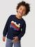 Jongensshirt met lange mouwen hazelnoot+marineblauw - vertbaudet enfant 