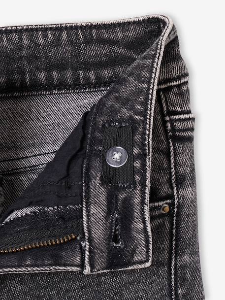 Flare jeans voor meisjes JONEN denimgrijs+lichtblauw+middenblauw - vertbaudet enfant 