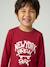 Jongensshirt met lange mouwen antraciet+cappuccino+rood+saliegroen+wit - vertbaudet enfant 