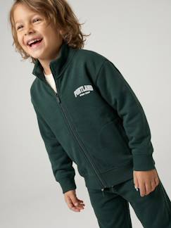 -Sweater met rits voor jongens met een opstaande kraag