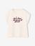 T-shirt met korte mouwen antraciet+ecru+rozen - vertbaudet enfant 