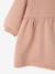 Babyjurk van sweater met gehaakte kraag groen+roze (poederkleur) - vertbaudet enfant 