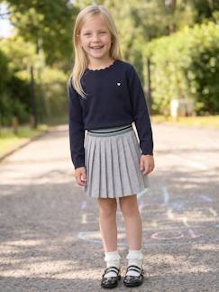 Meisje-Geplooide rok in sweatstof voor meisjes JONEN