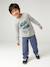 Jongens-T-shirt met ludiek patroon ecru+gemêleerd grijs+leigrijs - vertbaudet enfant 