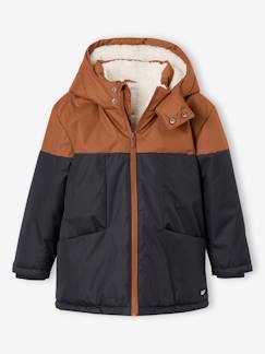 -Technische parka met capuchon jongen