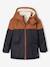 Technische parka met capuchon jongen hazelnoot+ketelbruin - vertbaudet enfant 