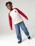 Jongensshirt met lange mouwen bordeauxrood+okergeel+saliegroen - vertbaudet enfant 