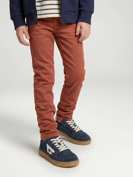 Gekleurde slim MorphologiK FIN jongens beige+klei+nachtblauw+petrolblauw+roest+smaragdgroen+terracottategel+zwart - vertbaudet enfant 