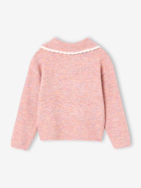Meisjestrui met romantische kraag rouge - vertbaudet enfant 