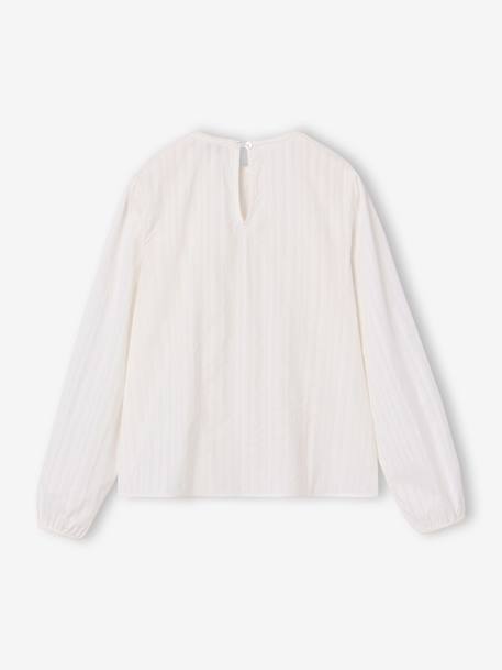 Blouse voor meisjes ecru - vertbaudet enfant 