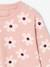 Meisjessweater met ronde hals ecru+ivoor+lichtroze+taupe - vertbaudet enfant 