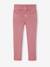 Slim fit broek meisje inktblauw+zachtpaars - vertbaudet enfant 