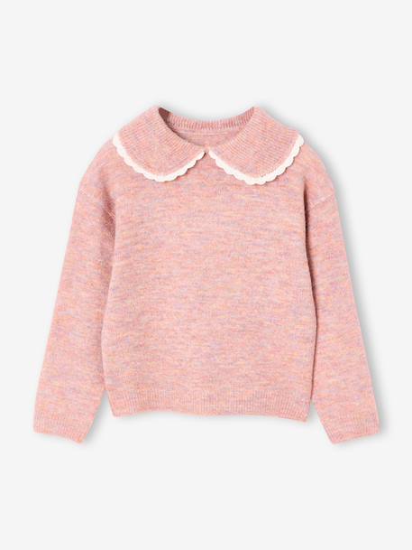 Meisjestrui met romantische kraag rouge - vertbaudet enfant 