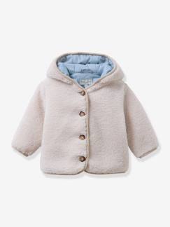 Baby-Mantels, combipakje, engelennestje-Sherpa babycape met capuchon