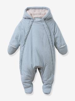 Baby-Mantels, combipakje, engelennestje-Geruite pilotenoverall CYRILLUS